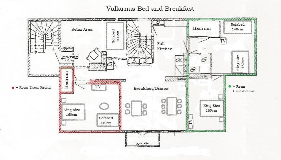 Vallarnas Bed & Breakfast 法尔肯贝里 外观 照片